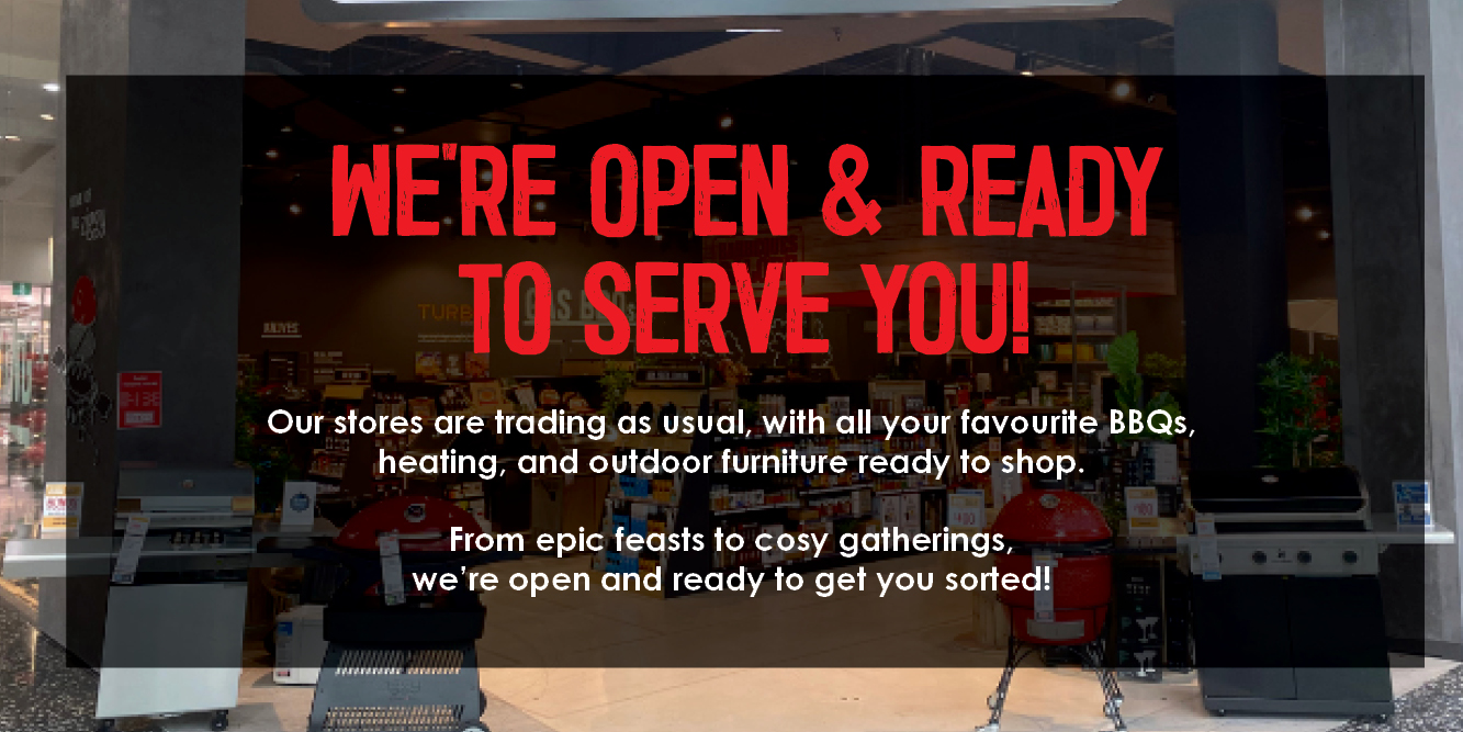 We are open and ready to serve you.